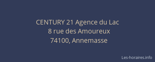 CENTURY 21 Agence du Lac