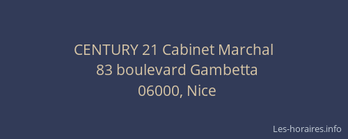 CENTURY 21 Cabinet Marchal