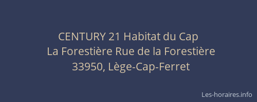 CENTURY 21 Habitat du Cap