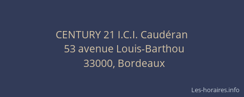 CENTURY 21 I.C.I. Caudéran