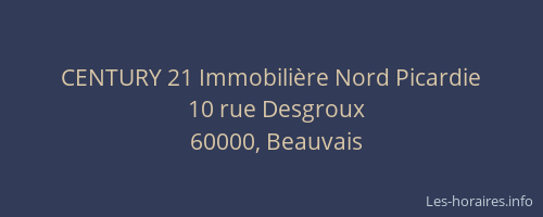 CENTURY 21 Immobilière Nord Picardie