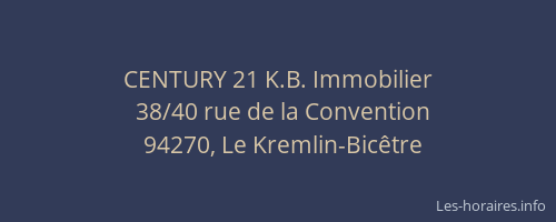 CENTURY 21 K.B. Immobilier