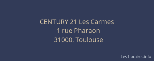 CENTURY 21 Les Carmes