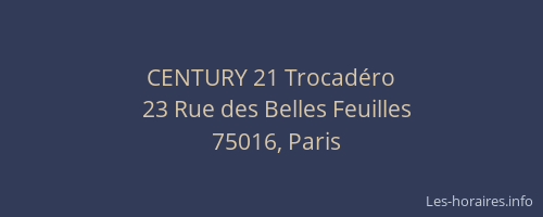 CENTURY 21 Trocadéro