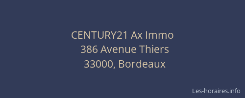 CENTURY21 Ax Immo