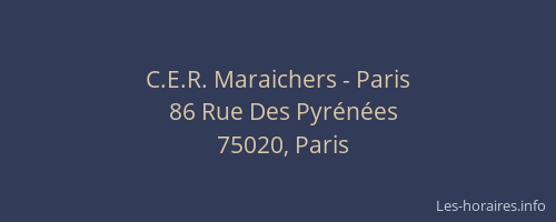 C.E.R. Maraichers - Paris