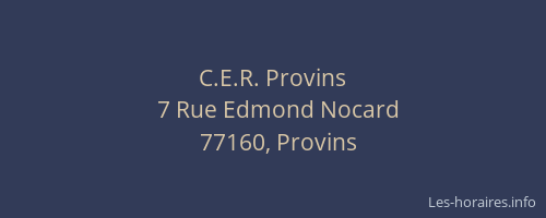 C.E.R. Provins