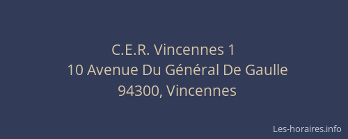 C.E.R. Vincennes 1