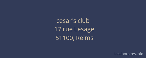 cesar's club