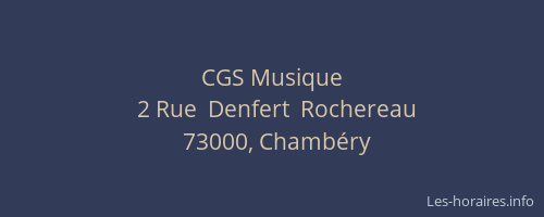 CGS Musique