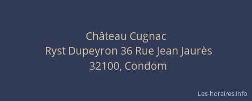 Château Cugnac