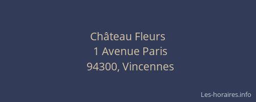 Château Fleurs