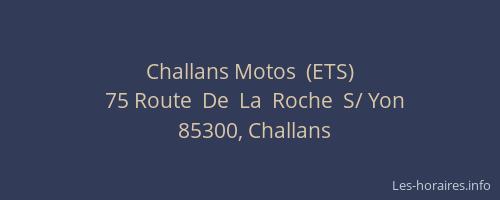 Challans Motos  (ETS)