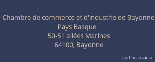 Chambre de commerce et d'industrie de Bayonne Pays Basque