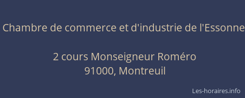 Chambre de commerce et d'industrie de l'Essonne