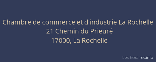 Chambre de commerce et d'industrie La Rochelle