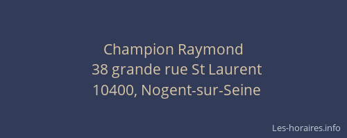 Champion Raymond
