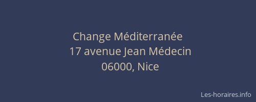 Change Méditerranée