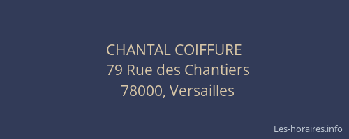 CHANTAL COIFFURE