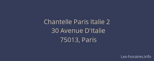 Chantelle Paris Italie 2