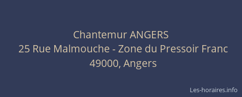 Chantemur ANGERS