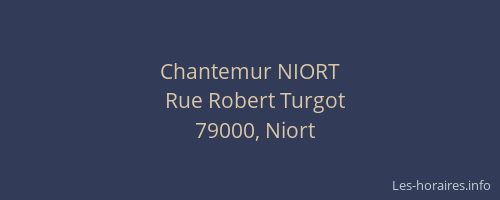 Chantemur NIORT