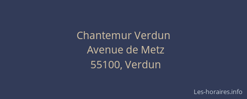 Chantemur Verdun