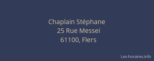 Chaplain Stéphane