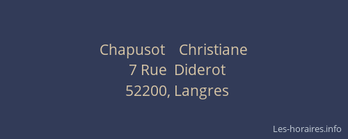 Chapusot    Christiane