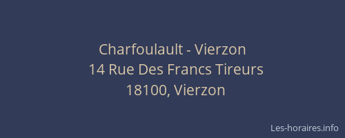 Charfoulault - Vierzon