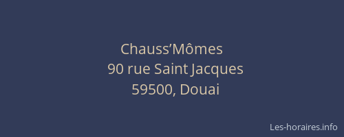 Chauss’Mômes