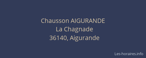 Chausson AIGURANDE