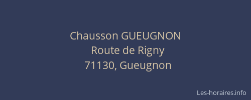 Chausson GUEUGNON