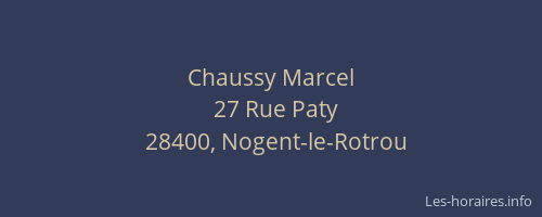 Chaussy Marcel