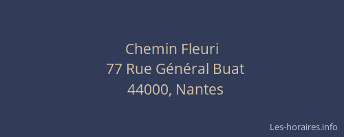 Chemin Fleuri