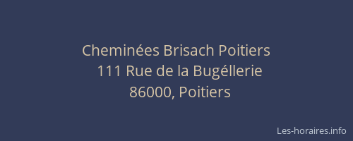 Cheminées Brisach Poitiers