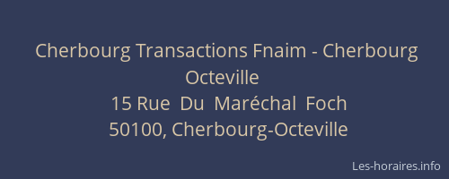 Cherbourg Transactions Fnaim - Cherbourg Octeville