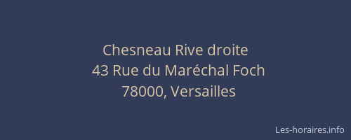 Chesneau Rive droite