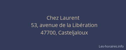 Chez Laurent
