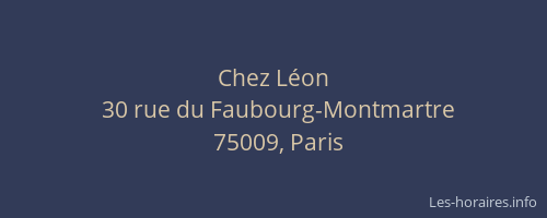 Chez Léon