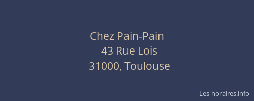 Chez Pain-Pain