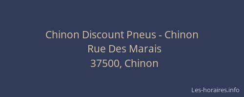 Chinon Discount Pneus - Chinon