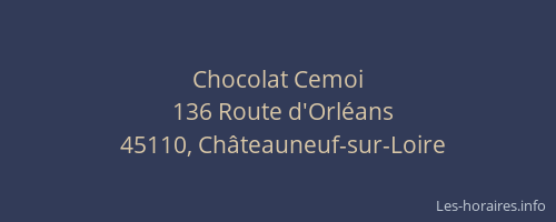 Chocolat Cemoi