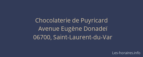 Chocolaterie de Puyricard