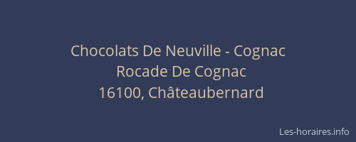 Chocolats De Neuville - Cognac