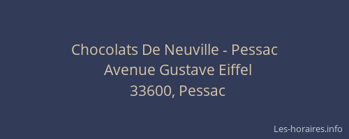 Chocolats De Neuville - Pessac