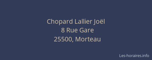 Chopard Lallier Joël