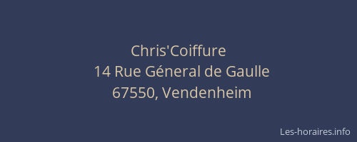 Chris'Coiffure