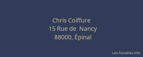 Chris Coiffure