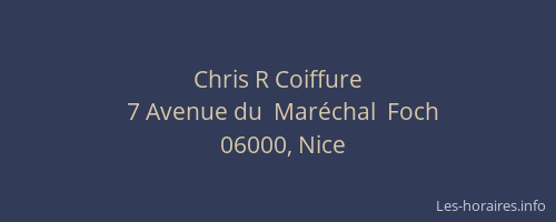 Chris R Coiffure